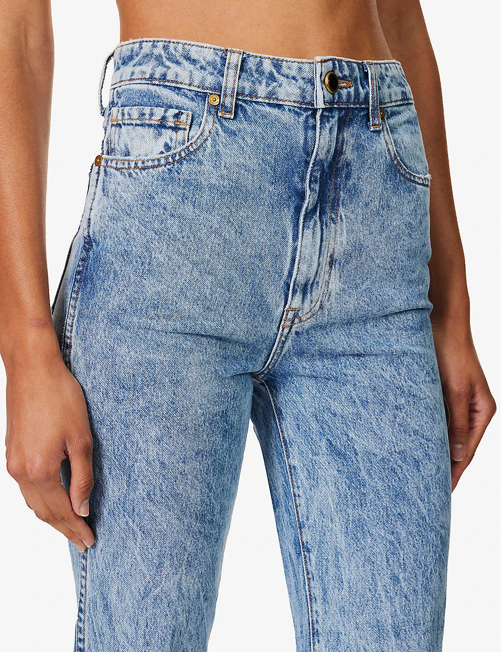 Danielle Straight-leg Mid-rise Recycled Denim Jeans - Image 5