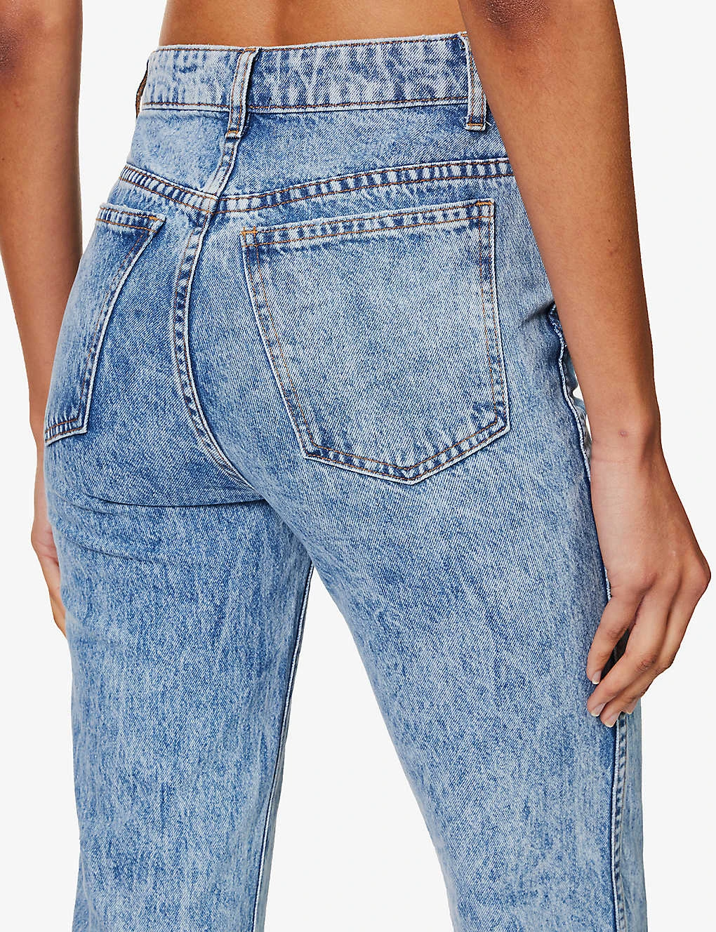 Danielle Straight-leg Mid-rise Recycled Denim Jeans - Image 6