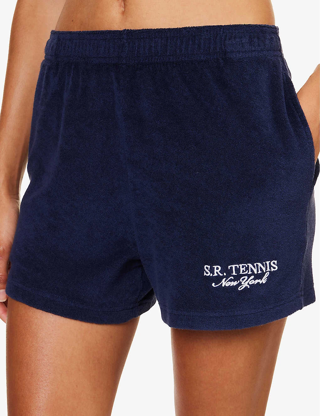 Terry Brand-embroidered Cotton-towelling Shorts - Image 5