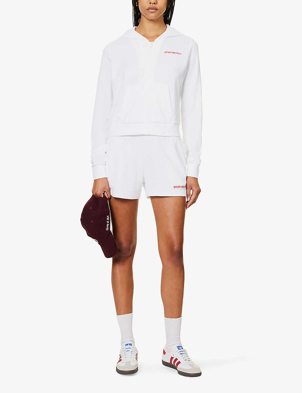 Disco Terry Zipped Cotton Hoody - Image 2