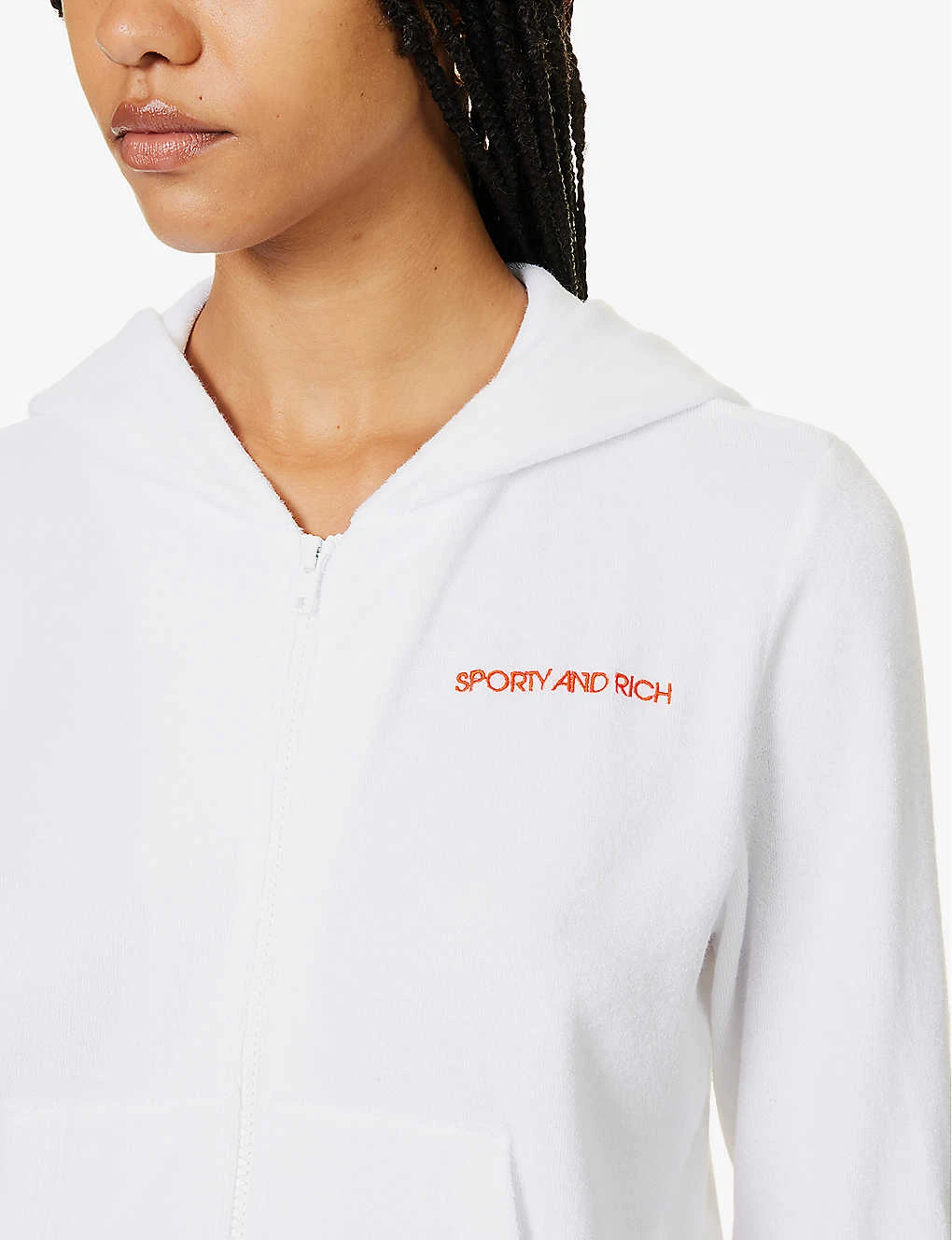 Disco Terry Zipped Cotton Hoody - Image 5