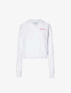 Disco Terry Zipped Cotton Hoody