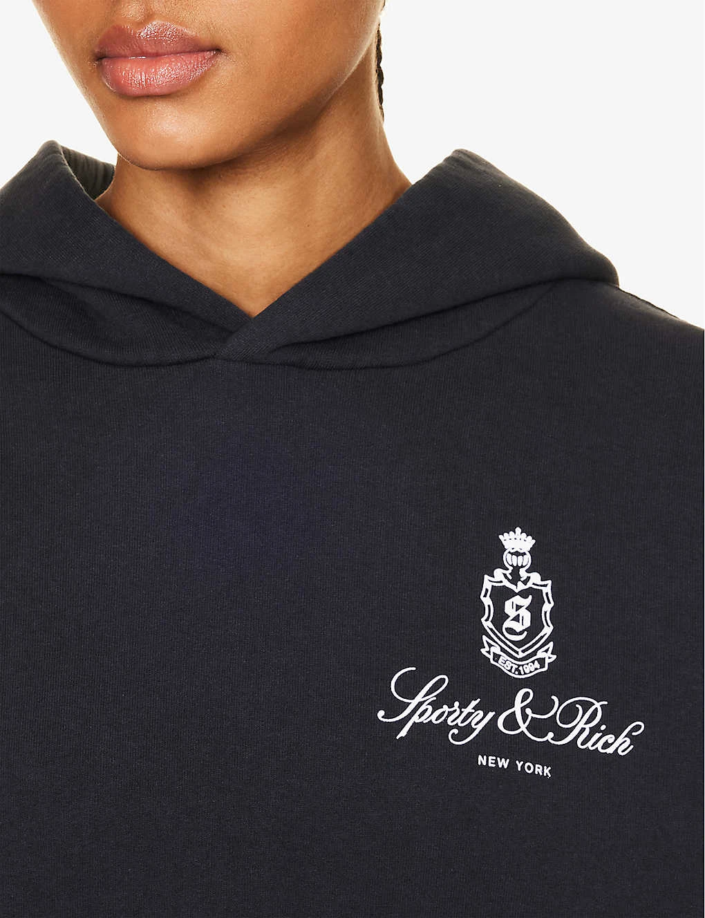 Vendome Logo-print Relaxed-fit Cotton Hoody - Image 5