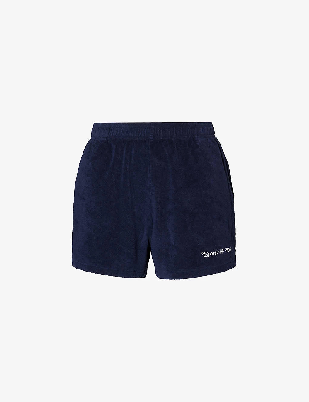 Tennis Club Brand-embroidered Cotton Shorts