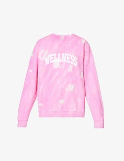 Wellness Tie-dye Cotton-jersey Sweatshirt