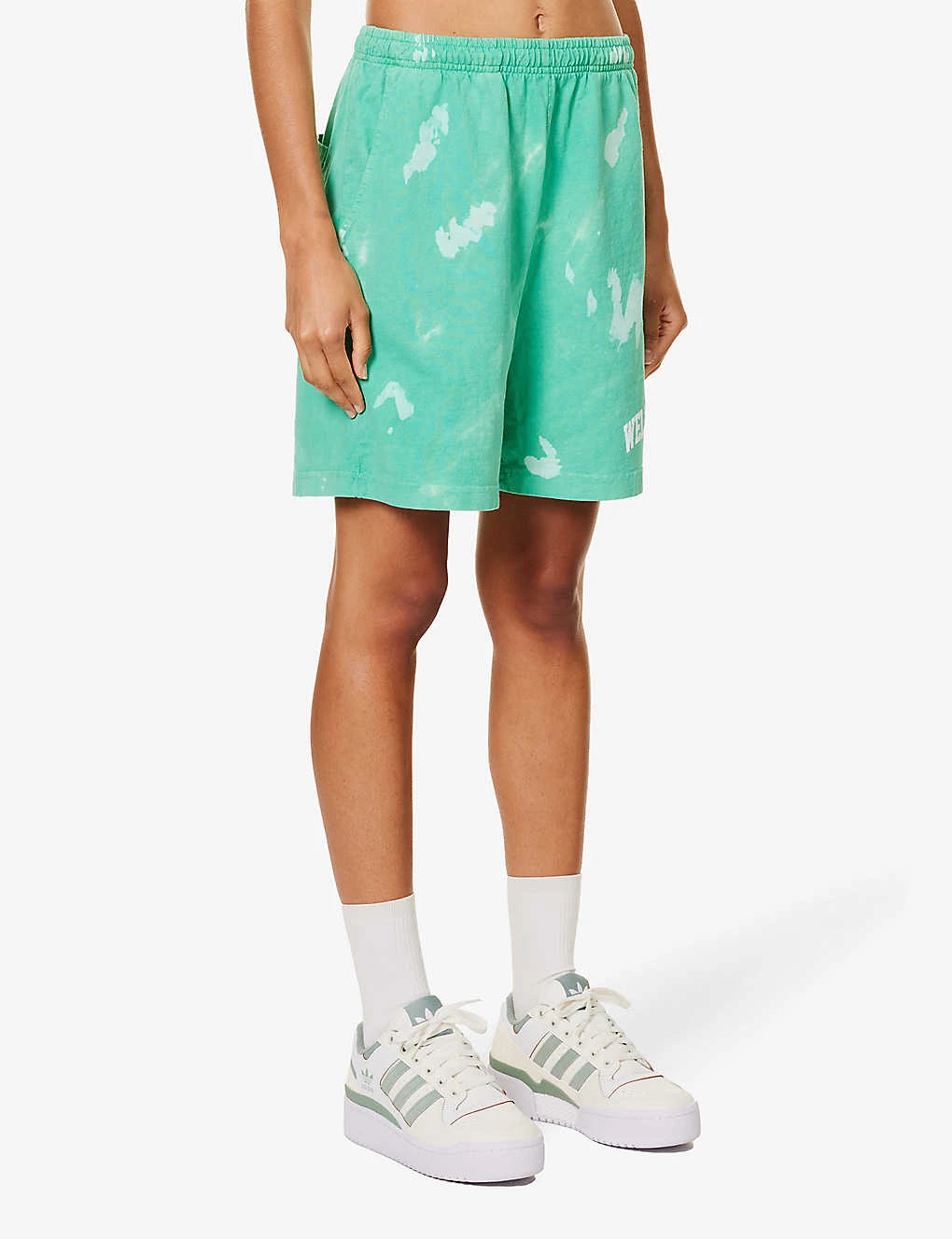 Wellness Tie-dye Cotton-jersey Shorts - Image 3