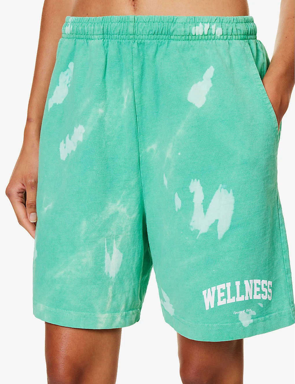 Wellness Tie-dye Cotton-jersey Shorts - Image 5