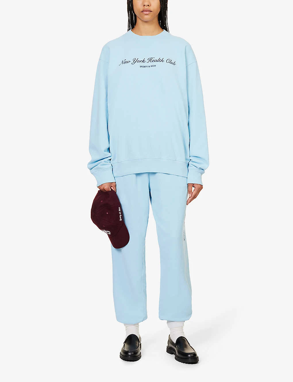 New York Health Club Logo-print Relaxed-fit Cotton-jersey Sweatshirt - Image 2