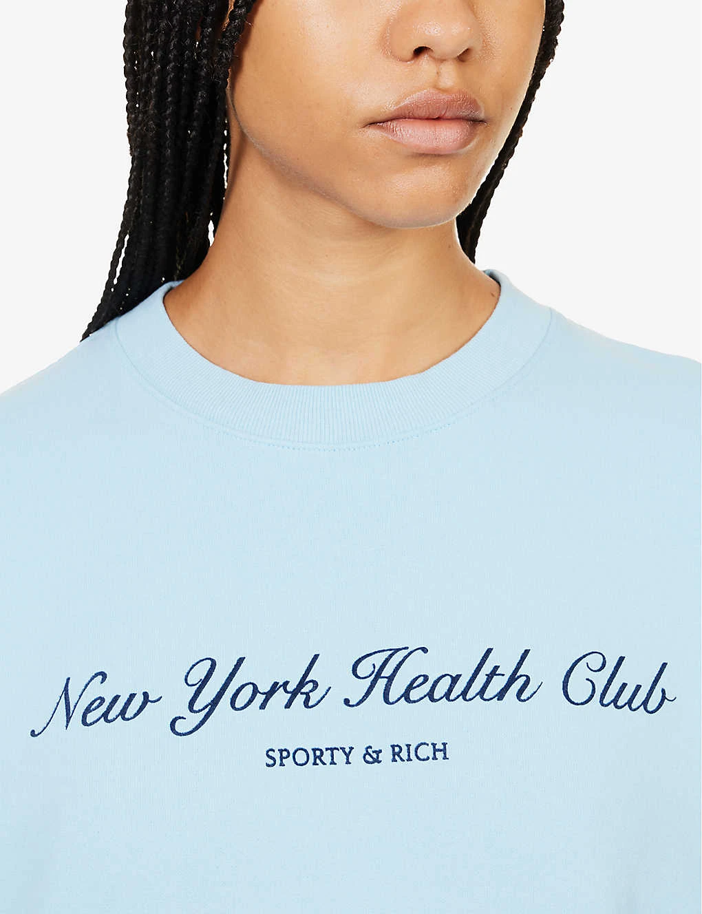New York Health Club Logo-print Relaxed-fit Cotton-jersey Sweatshirt - Image 5