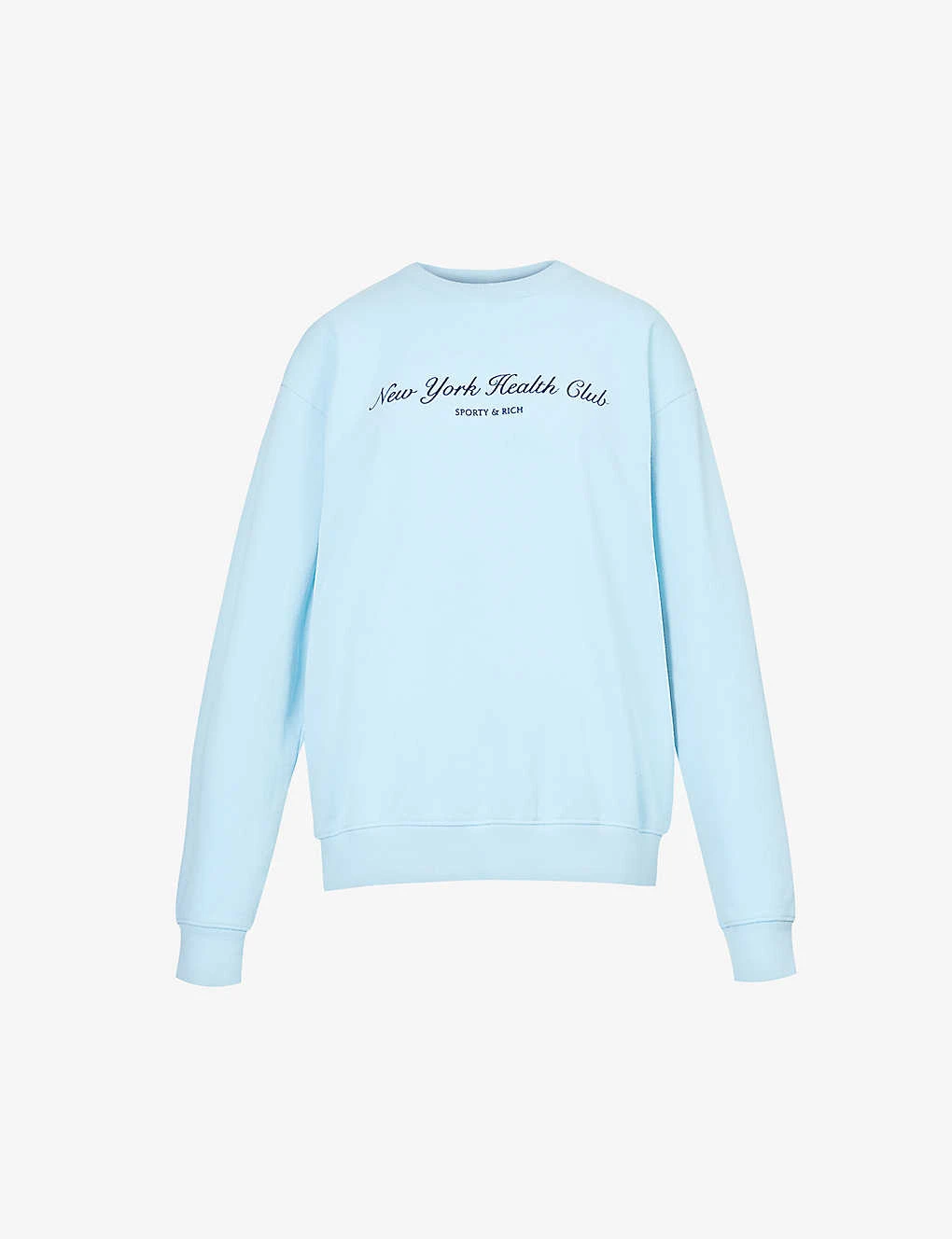 New York Health Club Logo-print Relaxed-fit Cotton-jersey Sweatshirt