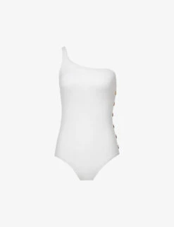 Reiss Benthany Button-embellished Swimsuit