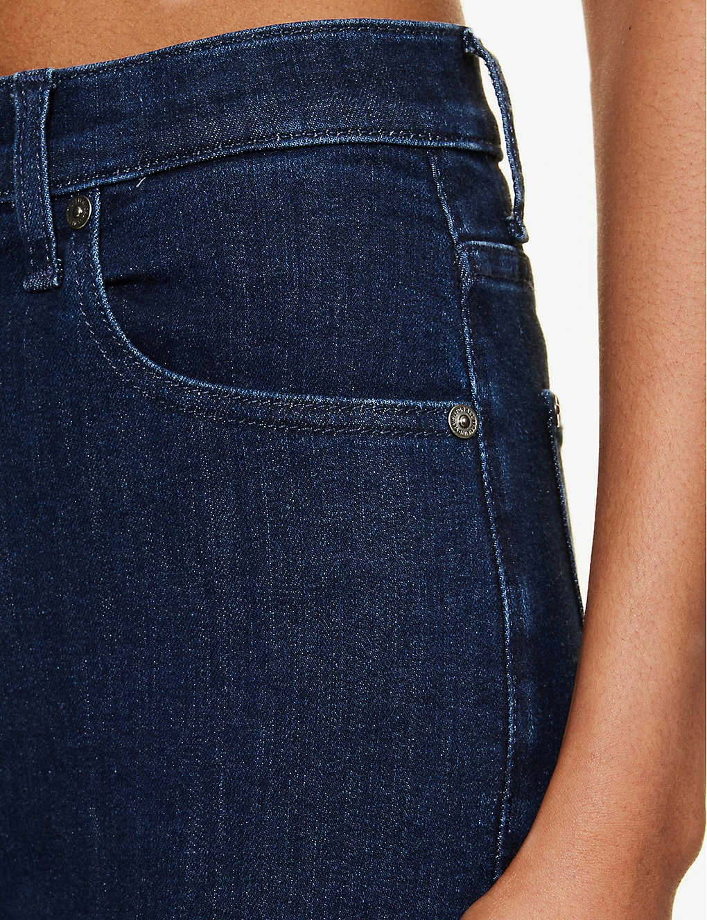 7 For All Mankind Easy Slim Belt-loop High-rise Straight-leg Stretch-denim Jeans - Image 5