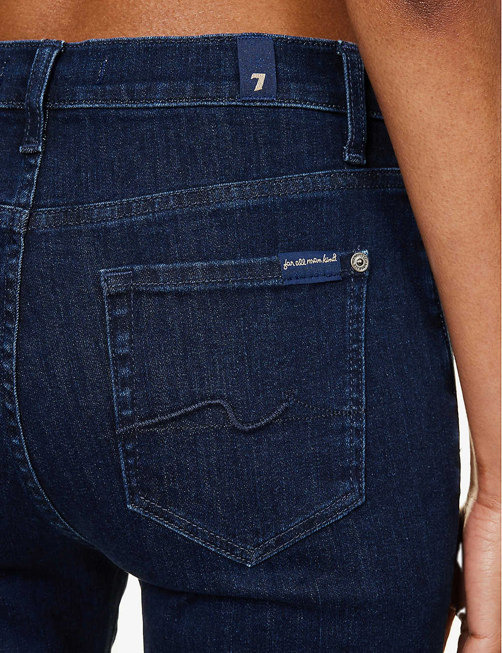 7 For All Mankind Easy Slim Belt-loop High-rise Straight-leg Stretch-denim Jeans - Image 6