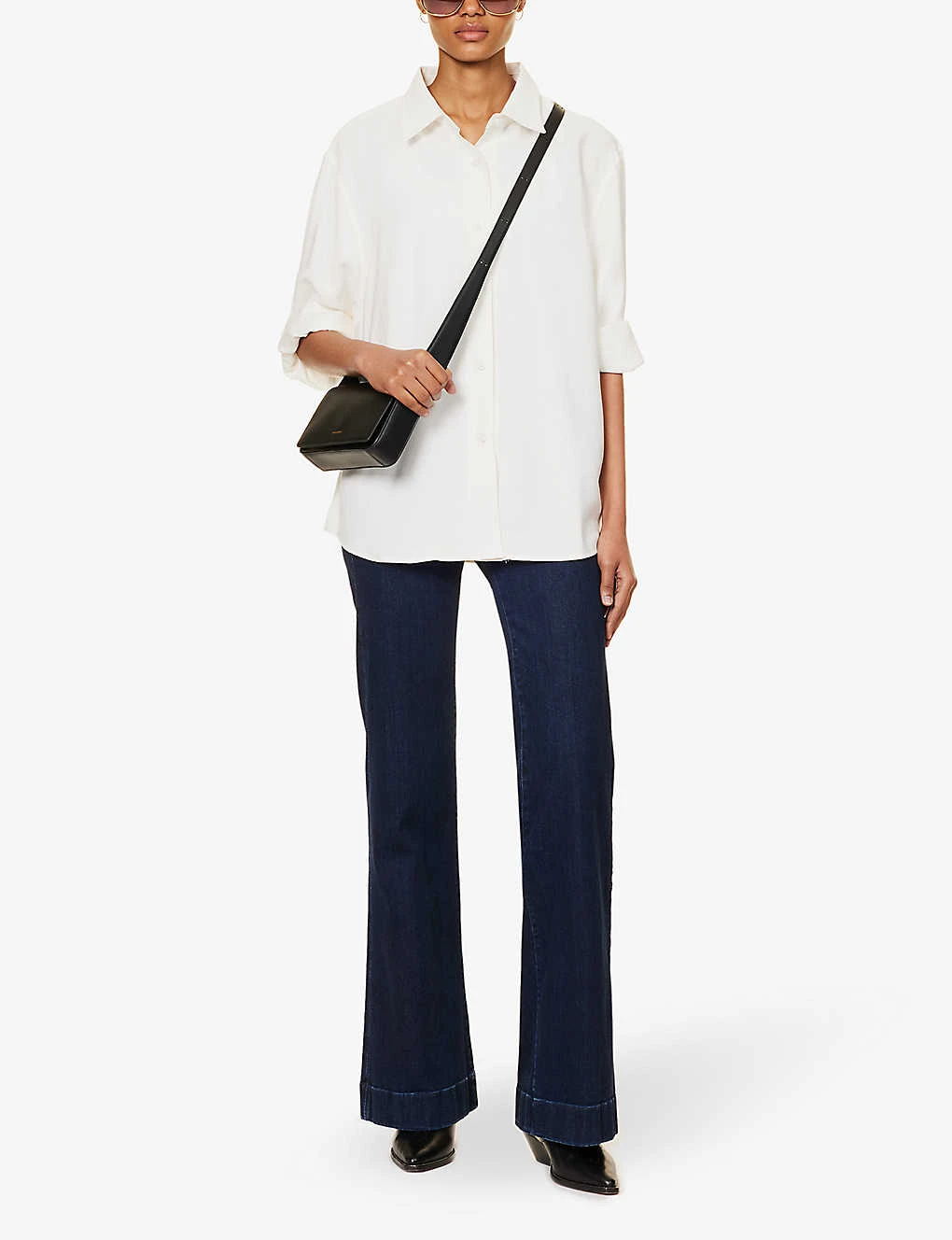 7 For All Mankind Modern Dojo High-rise Flared-leg Stretch-denim Jeans - Image 2