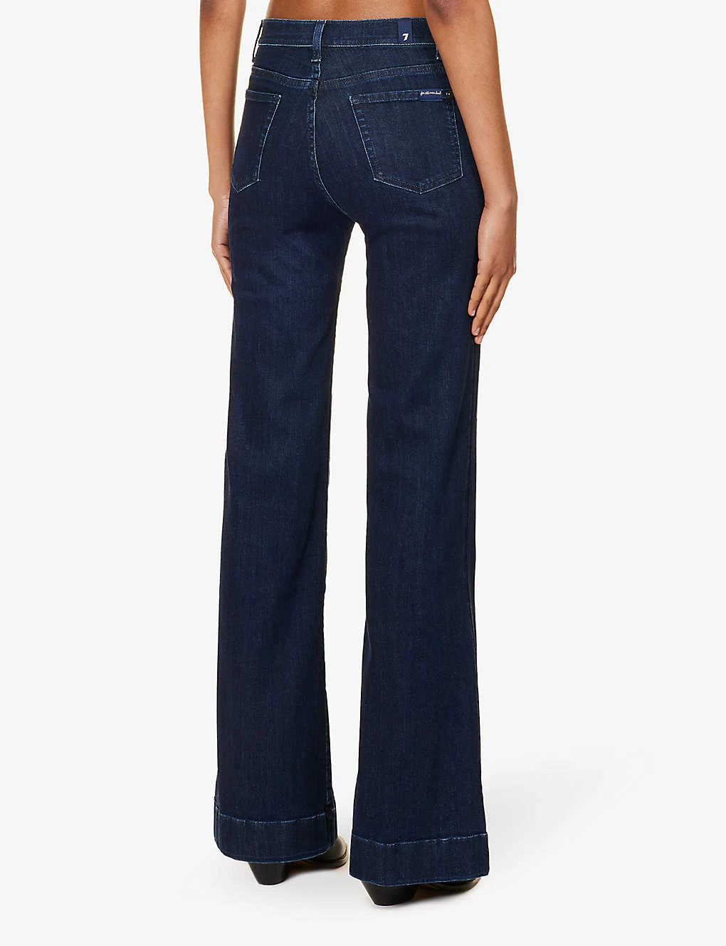 7 For All Mankind Modern Dojo High-rise Flared-leg Stretch-denim Jeans - Image 4