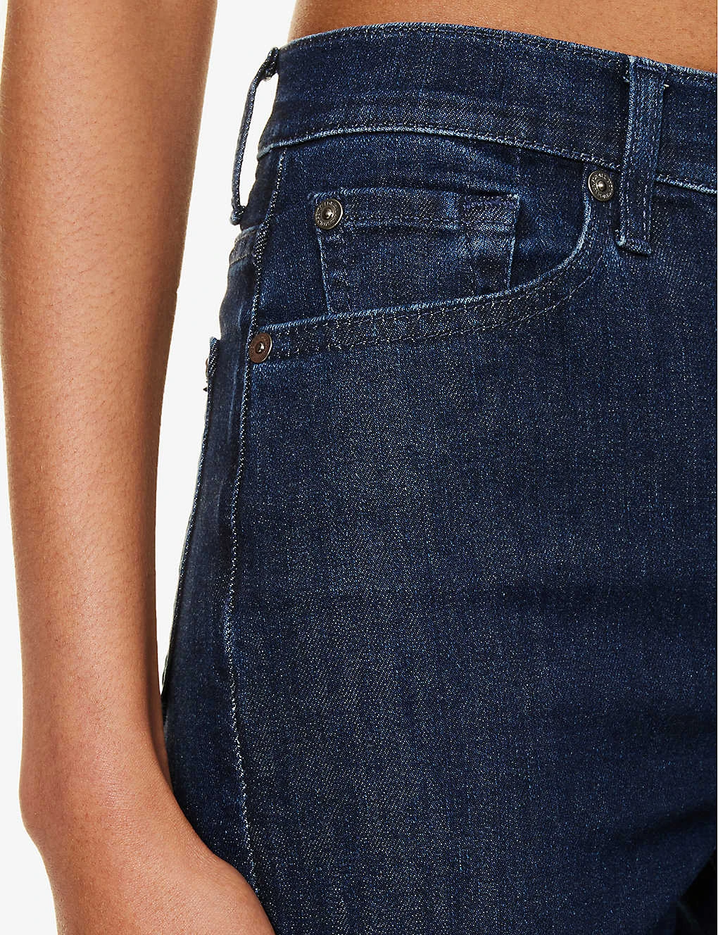 7 For All Mankind Modern Dojo High-rise Flared-leg Stretch-denim Jeans - Image 5