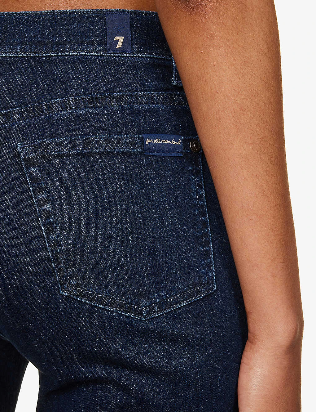 7 For All Mankind Modern Dojo High-rise Flared-leg Stretch-denim Jeans - Image 6